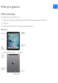 Apple iPad Mini manual. Camera Instructions.
